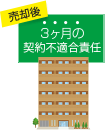 売却後、3ヶ月の契約不適合責任
